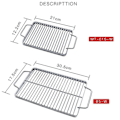 Miniatyrbillede 2 af 4: Grill BBQ Grill Net Rustfrit Stål Rack Gitterrist Til Grill,p