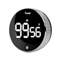 Miniatyrbillede 1 af 4: Digital LED Timer Manuel Nedtællings Alarm Clock Magnetisk Stopur Brusebadstimer