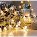 Miniatyrbillede 1 af 6: LED-lysstreng med julemotiv - Julemand, Snemand, Rendeer - Festlig atmosfære - Batteri & USB - Juletræspynt U 2M 10led USB