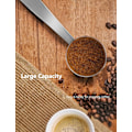 Miniatyrbild 3 av 5: 2 i 1 Rostfritt Stål Kaffeskopa Tampning Dubbelfunktion Kaffesked Multifunktionsskedhållare Kaffeverktyg