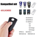 Miniatyrbillede 5 af 5: 433mhz Garagedørsåbner til Tormatic Novotron 502 Max43-2 / 512 Mix43-2 Fjernbetjening Pakke med 2 (Hvid Nøgle) [DB] Sort- Perfekt