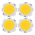 4x 5W Chip Lys Rund Cob Super Lys Led Lys Led Pære Varmt Hvit Dc15-17v