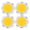 Pikkukuva 1 / 5: 4 kpl 5W Chip-valo pyöreä COB Super kirkas LED-valo LED-lamput Lämmin valkoinen DC15-17v