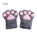 Miniatyrbilde 1 av 5: Barsinfi pol 1 par Koselige Katt Katt Pote Klo Varm Hansker Myk Anime Cosplay Plysj for Halloween Party Tilbehør Gray One Size