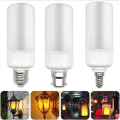 Miniatyrbild 7 av 10: LED-lampa med brinnande ljuseffekt, E14