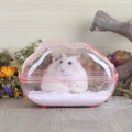 Miniatyrbillede 4 af 4: Hamster Sandbad Beholder Stor Transparent Plast Sauna Toilet Sæt nonspilling til Små Dyr, Gerbil, Syrisk Hamster, Mus, Rotte (Pink, Medium)