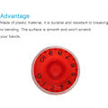 Miniatyrbild 4 av 4: Elektrisk gitarr Top Hat Knobs Speed Volym Tonkontroll Knobs Röd för LP Style Elektrisk Gitarr Bas Musikinstrument Delar Ersättning Pack om 4