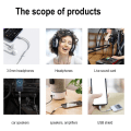 Pikkukuva 7 / 11: 1*USB-C-tyyppi C -sovitinportti 3,5 mm:n Aux-ääniliitäntään Kuulokkeet Hea white For iphone15 series