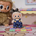 Miniatyrbild 1 av 5: Het Original 17cm Labubu Dockkläder Hjärtat Macaron Baby Hänge Kläder Emalj Ansikte Kläder Cartoon Ersättning Dekoration Presenter E Only clothes 17CM No Doll