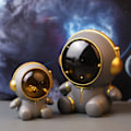 Miniatyrbild 3 av 5: Astronaut Spargris Rymdman Nattlampa Dubbel Användning Sparbössa Prydnad Stor Kapacitet Pojkar Flickor Spargris Pengar Box S White