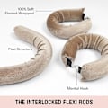 Miniatyrbild 2 av 4: 3 st Heatless Hårcurlers, Mjuka Sammets Tjocka Flexi-stavar Med Haken, Värmefri Hårcurlers Curlingstav Att Sova I, Övernattning Värmefria Lockar För Blowout L khaki