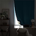 Pikkukuva 3 / 5: Kaksoispuolinen pimennysverho tarranauhalla olohuoneeseen ja makuuhuoneeseen Navy Blue Width 0.9 x Height 1.0m