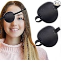 Pikkukuva 1 / 4: 2 kpl Silmälappu Pehmeä Säädettävä Amblyopia Lazy Eye -silmälaput vasemmalle tai oikealle silmälle Purple