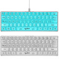 Miniatyrbild 4 av 11: Vattentät Mini Kompakt Gaming Tangentbord 61 Tangenter Gaming Tangentbord RGB Bakgrundsbelysning Ultra Kompakt Mini Tangentbord för PC Gamer