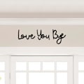 Miniatyrbild 4 av 4: Love You Bye Träskylt, Modern Bohemisk Stil Heminredning, Svart