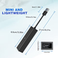 Miniatyrbilde 4 av 9: Mini kameraadapter for PS5 til PS VR Adapterkabel svart svart