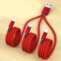 Pikkukuva 11 / 11: USB2.0 Type-A -urosliitin 3 Micro USB -urosliittimeen latausliitin Latauskaapeli Virtalähdejohto 3 in 1