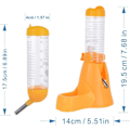 Miniatyrbillede 1 af 5: Hamster Vandflaske Automatisk Foder Vand og Mad Dispenser til Små Dyr, Marsvin, Spis, Kanin, Dværg, Gerbil, Chinchilla, 125ml, Gul