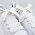 Miniatyrbillede 4 af 10: 3 farver 1,5 cm brede snørebånd Unisex polyester snørebånd Dobbelt white null