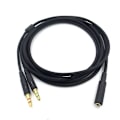 Miniatyrbilde 4 av 5: 3,5 mm Universal 2-i-1 Spillingshodetelefon Audio- Forlengelseskabel for HyperX Cloud II/Alpha-/Cloud Flight/C