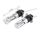 Pikkukuva 2 / 5: 2 kpl H3 10W 30 SMD-4014 LED-sumuvalot autoille, DC 12V Red Light