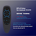 Pikkukuva 8 / 11: G10s Pro Voice Remote Air-Mouse Remote, 2.4G langaton kaukosäädin 6-akselis gyroskoopilla ja IR-oppimisella
