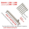 Miniatyrbillede 6 af 8: 10 stk./parti Ur Single Switch fjederstænger 12mm1.5mm Diameter