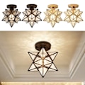 Miniatyrbillede 8 af 10: Nordisk stil loftslampe gold