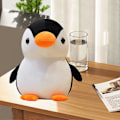 Pikkukuva 5 / 5: Plush-pingviinilelut, söpö pehmoeläinpehmolelu 3D-tyyny pehmeä lannetukipehmolelupehmolelulahjat lapsille (9,8 tuumaa