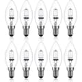 42W E14 C35 dimbar halogenlampa AC 220-240V varmvit 2700K E14 transparent halogenlampa (10 st)