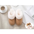 Miniatyrbillede 7 af 7: Dame Slippers Memory Foam Fluffy Slip-on House Suede Fur Lined/Anti-Skid Sole, Indendørs & Udendørs