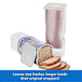 Miniatyrbild 2 av 5: Transparent Brödlåda Plast Förvaringsbehållare för Toast med Lock, Bröd Crisper, Brödförvaringsbehållare, c