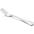 Miniatyrbillede 2 af 5: 6-delt middagsgaffel sæt 4 tænder bordsgaffel bestik fladt bestik rustfrit stål spejlpolering 7-tommer 18cm