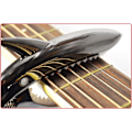 Miniatyrbild 5 av 5: 1 st Haj Capo Lätt Gitarr Capo Gitarr Tillbehör Snabbväxlande Gitarr Capo med Förvaringsväska för Gitarrer, Ukulele, Banjo, Mandolin black
