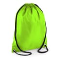 BagBase Budget Vattenavvisande Sport Gymväska Dragskoväska (11 Lime One Size Lime) Lime