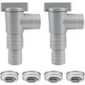 32 mm poolavstängningsventil, poolunderhållsventil med 4 slangklämmor, underhållstillbehör för pooler ovan jord