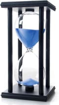 60 minuters timglas, trätimglas, lämplig för studier, matsal, kontor, vardagsrum Blue black