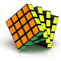 Miniatyrbilde 1 av 6: 4x4 Speed Cube, QiYuan Original 4x4x4 Hurtigkube Super-Holdbar Klistremerke med Levende Farger (4x4x4)