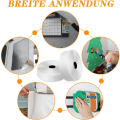 Miniatyrbilde 3 av 6: Borrelås med selvklebende tape Hvit 2 cm / 8 m