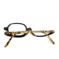 Miniatyrbillede 4 af 9: Forstørrelsesglas Makeup Briller Flip Down Linser Sort Stel Strength 2.50