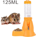 Miniatyrbilde 2 av 5: Hamster Vannflaske Automatisk Mater Vann og Mat Dispenser for Små Dyr, Marsvin, Spis, Kanin, Dverg, Gerbil, Chinchilla, 125ml, Gul