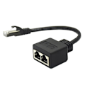 Pikkukuva 1 / 5: Sovitinkaapeli Ethernet-jakaja 1-2 kaapelille Cat 7 LAN Ethernet-liittimelle
