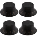 Miniatyrbilde 1 av 4: 4 stk. Gitar Kontroll Knapper Volum Tone Speed Knapper 6mm Gitar Bass Topp Hat Knapper for Elektrisk Gitar Musikk In