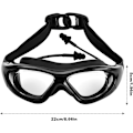 Miniatyrbild 2 av 6: HD Stora Ram Goggles Simning Vuxen Justerbar Simning Dykning Goggles Anti-Dimma Vattentät Simning Goggles Set
