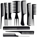 Miniatyrbild 3 av 3: 10-pack olika kammar Svart