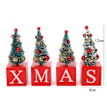 Miniatyrbilde 2 av 5: Bordsovenir Juletrær Kunstig Juletrær med XMAS Trebase for Hjem Kontor Butikker Skrivebord Dekorasjon[HK]