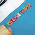 Miniatyrbillede 3 af 4: Udskiftningsrem til Garmin Vivoactive 4 - 22mm Vandtæt Resin Urrem - Sød Multicolor Style E Garmin Vivoactive 4