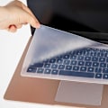 Miniatyrbild 1 av 5: Tangentbordsöverdragsskydd i silikon, transparent film, universellt kompatibel med 15-17 tums bärbar dator, notebook, netbook, Chromebook (transparent)