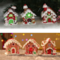 Miniatyrbillede 5 af 5: Julelandsbyhuse med LED-lys, Julepynt