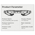 Miniatyrbild 5 av 11: Propellerskydd för Tello Protector Helt innesluten skyddande bur för Tello Tillbehör Lätt